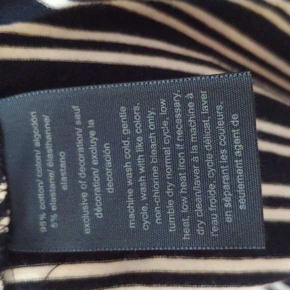 Tommy Hilfiger Navy/White Scoop Neck Cotton Dress. Size Large - Picture 8 of 8